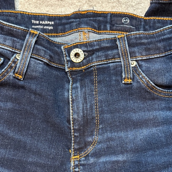 ✨ AG “Harper Essential” Straight‑Leg Jeans • Size 25R • Dark Wash ✨ - Picture 14 of 16